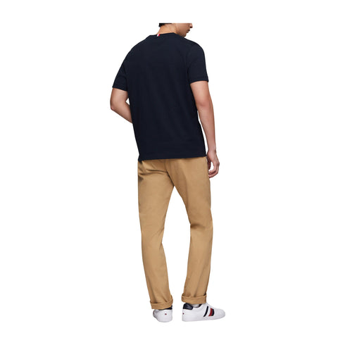 Tommy Hilfiger T - shirt T - shirt Uomo ricamo TH monogram Blu - Francavilla Moda